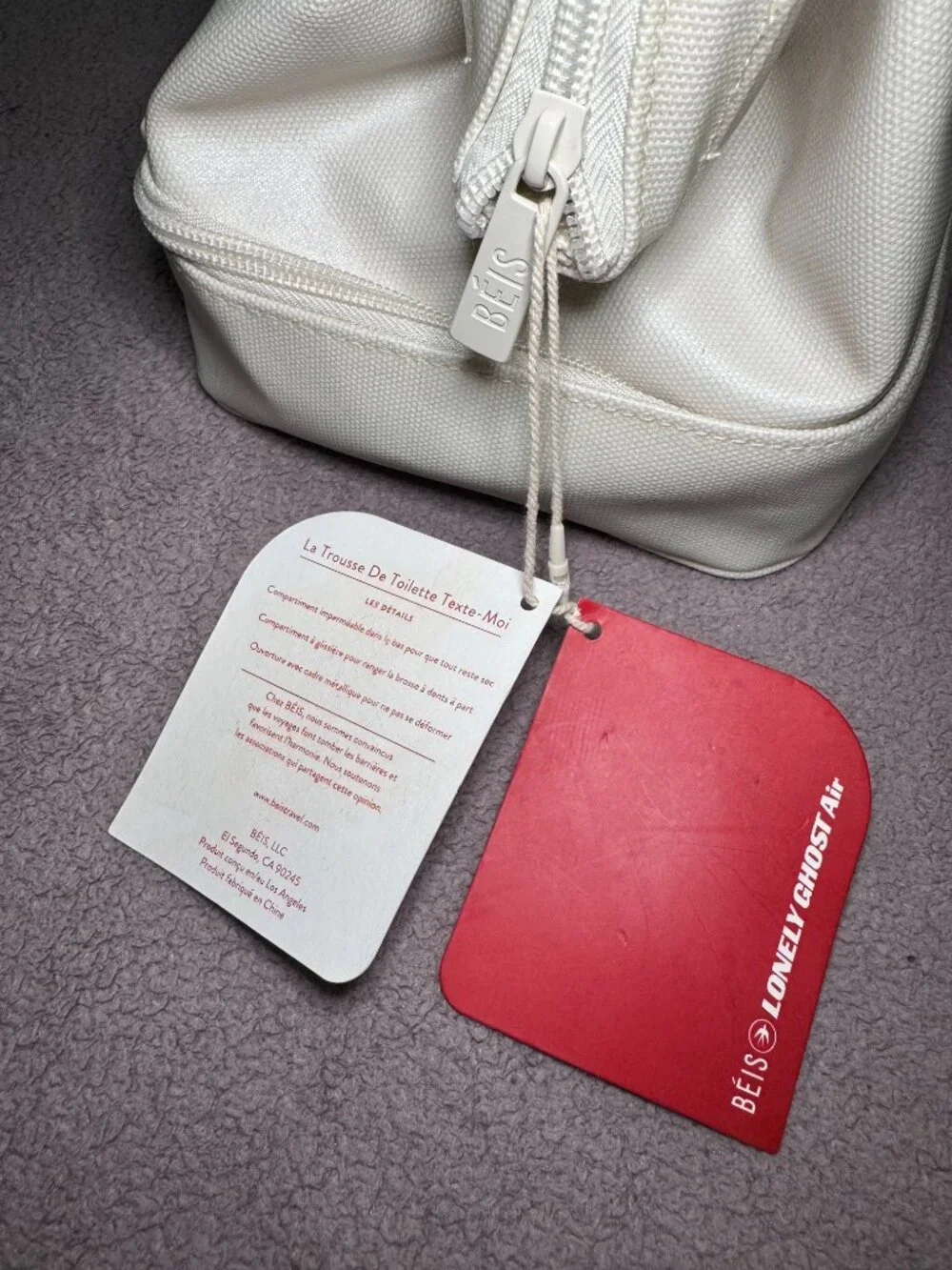 BEIS Dopp Kit in Ghost White